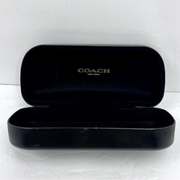 COACH, SUNGLASSES CASE ONLY, BLACK, UNISEX - Picture 6 of 11